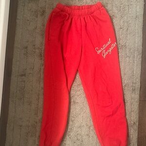 Spiritual gangster red sweatpants - xs
